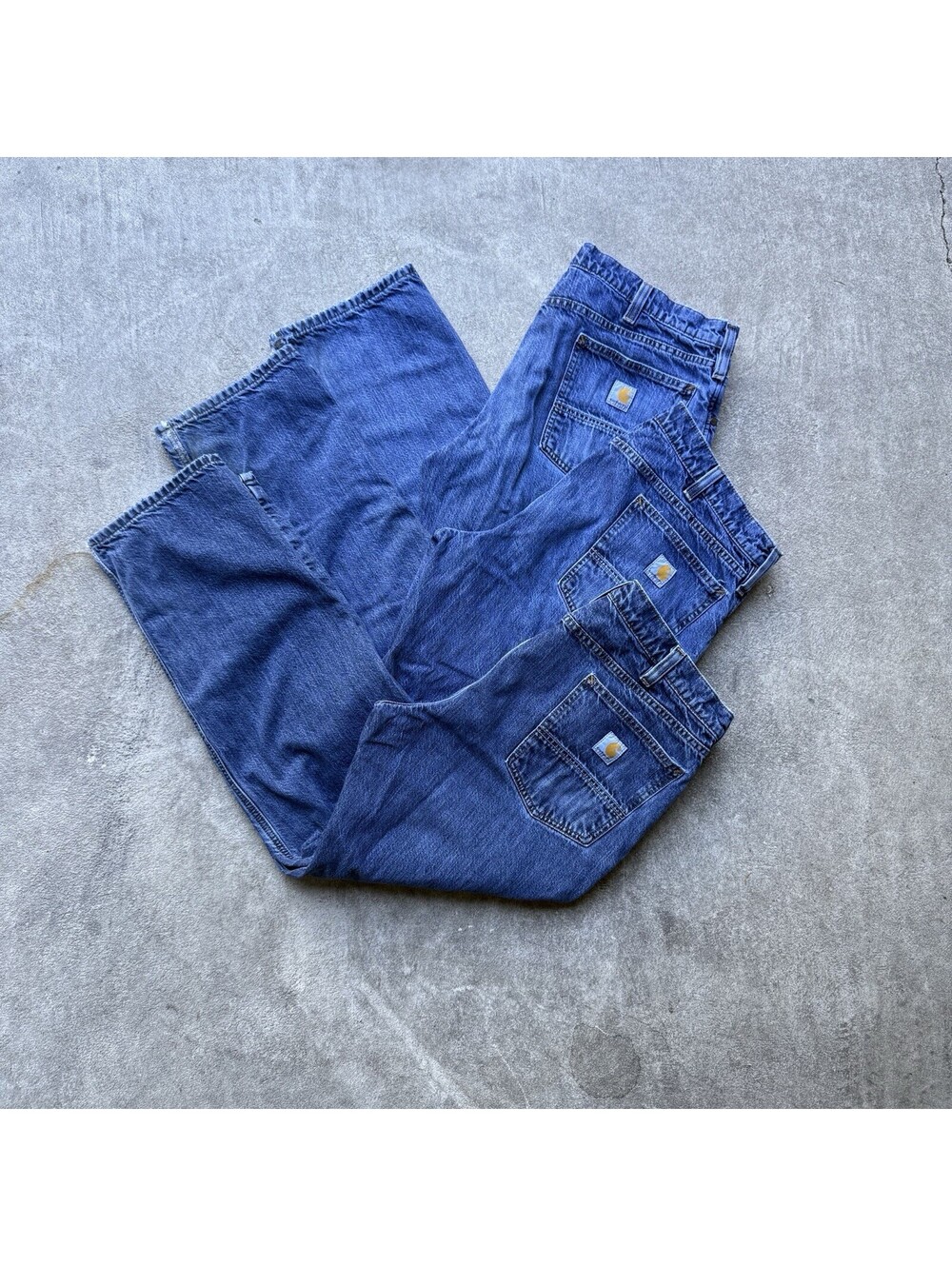 3- Carhartt Lined mens workman pants bundle Lot Size 36